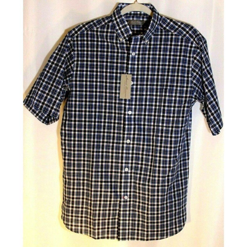 Daniel Cremieux Shirt Men's Small Plaid Short Sleeve Button Down